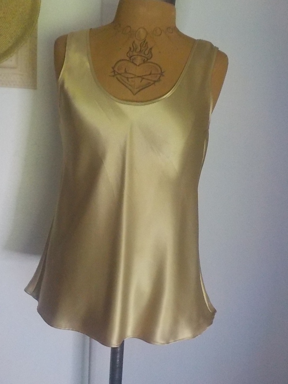 Gold Sleeveless Top
